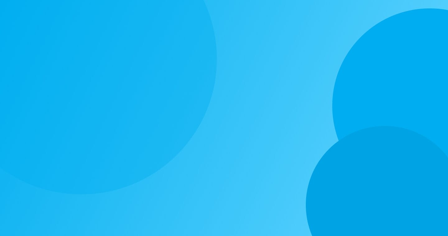 A simple abstract background featuring overlapping circular shapes in various shades of blue.