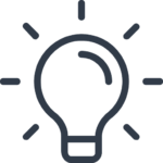 A lightbulb icon representing expert plumbing advice and innovative solutions.